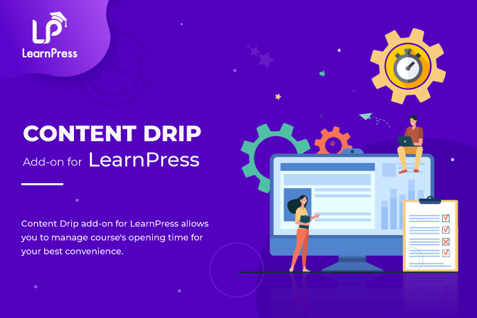 Pengaya LearnPress: Koleksi Gratis dan Premium 90 content drip add on for learnpress