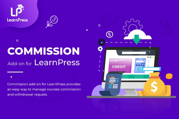 Pengaya LearnPress: Koleksi Gratis dan Premium 94 commission add on for learnpress