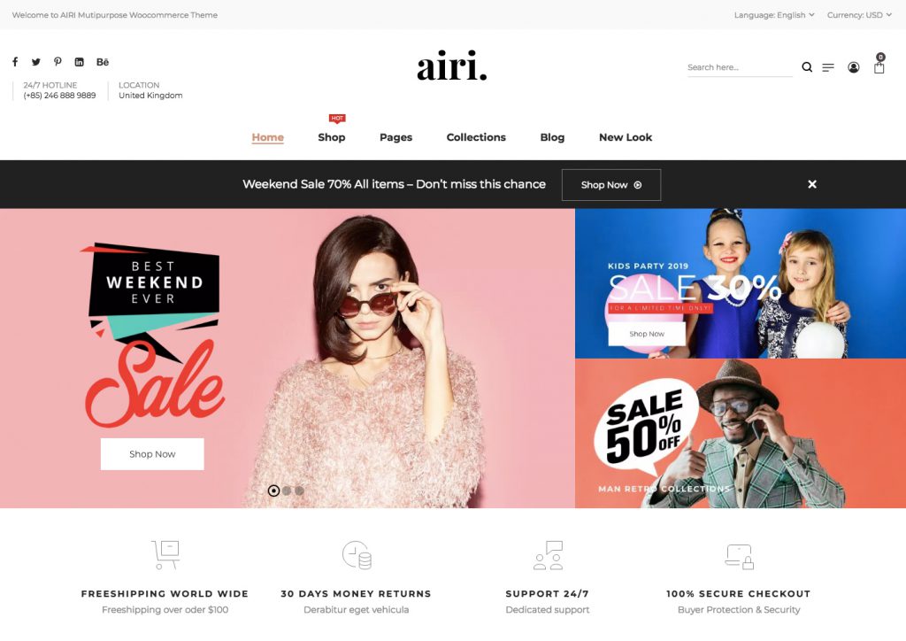 2023年最高のWordPress eコマーステーマ 78 airii