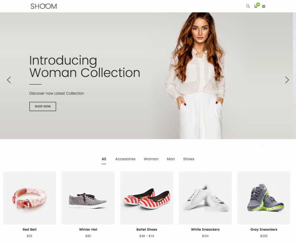 2023年最高のWordPress eコマーステーマ 77 shoom