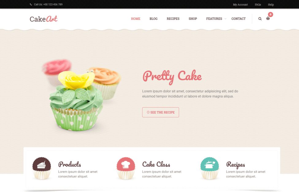 เคล็ดลับและแฮ็กยอดนิยมเพื่อเพิ่มประสิทธิภาพไซต์ WordPress ของคุณ 81 Cake Art WordPress Theme