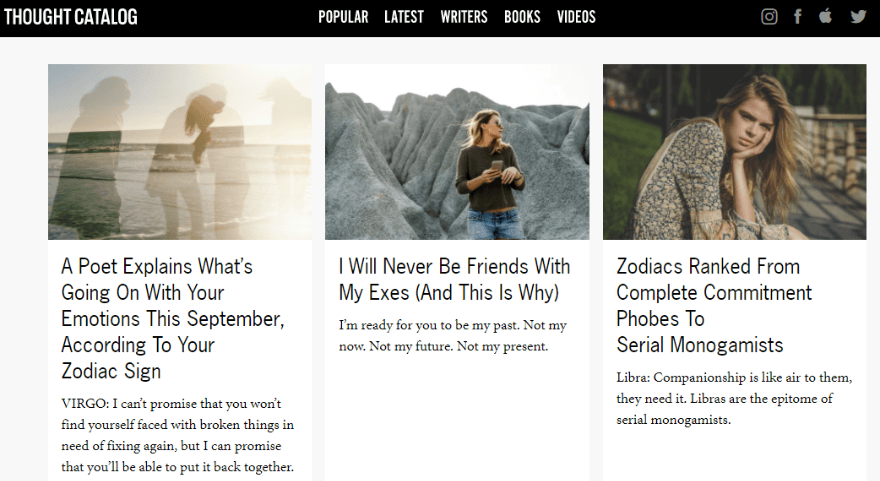 Catalogo del pensiero