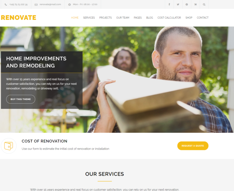 I migliori temi di costruzione per WordPress 2023 72 Best Construction Themes