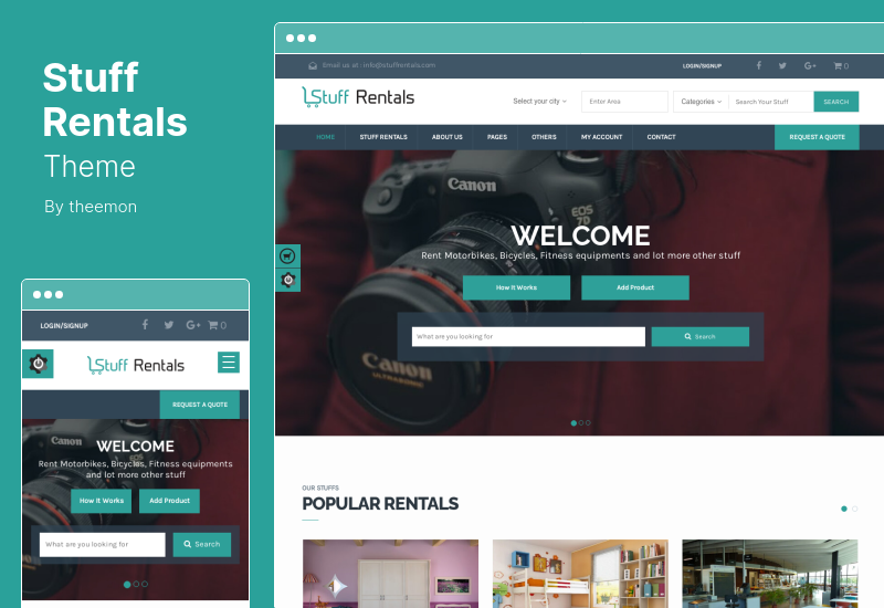 Stuff Rentals Theme - 아무거나 임대 WordPress Theme