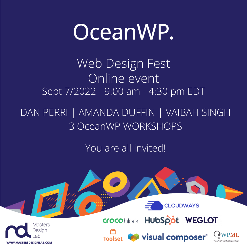 Bandiera dell'OceanWP Web Design Summit