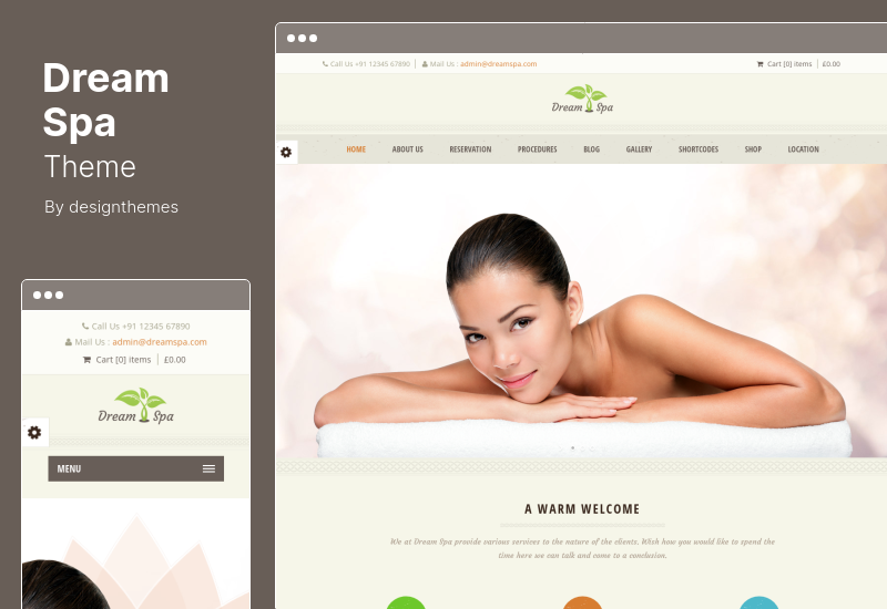 Thème Dream Spa - Thème WordPress pour salon de beauté