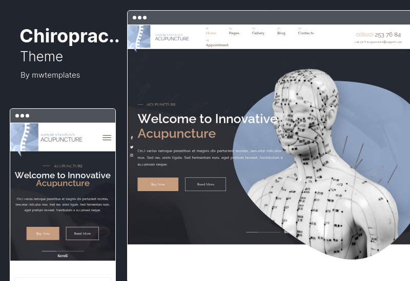 Thème chiropraticien - Thème WordPress de thérapie et de réadaptation