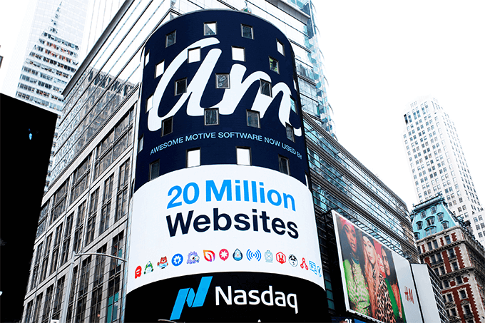 Awesome Motive NASDAQ Billboard – WPBeginner