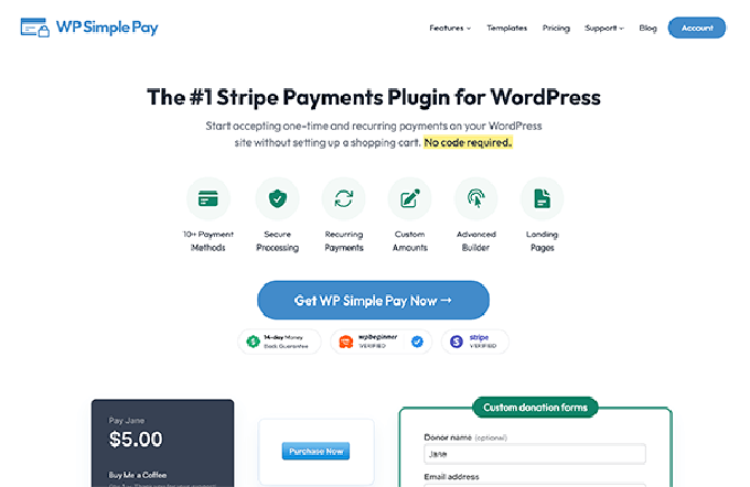 Wtyczka WP Simple Pay