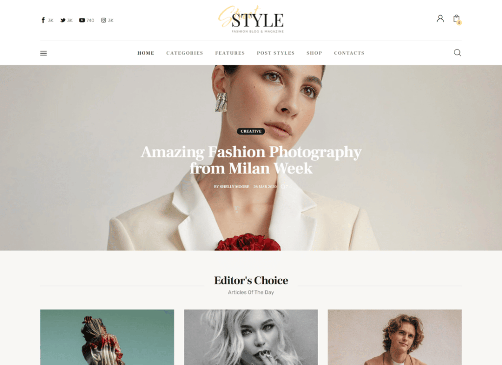 Stile di strada | Tema WordPress per blog personale di moda e stile di vita