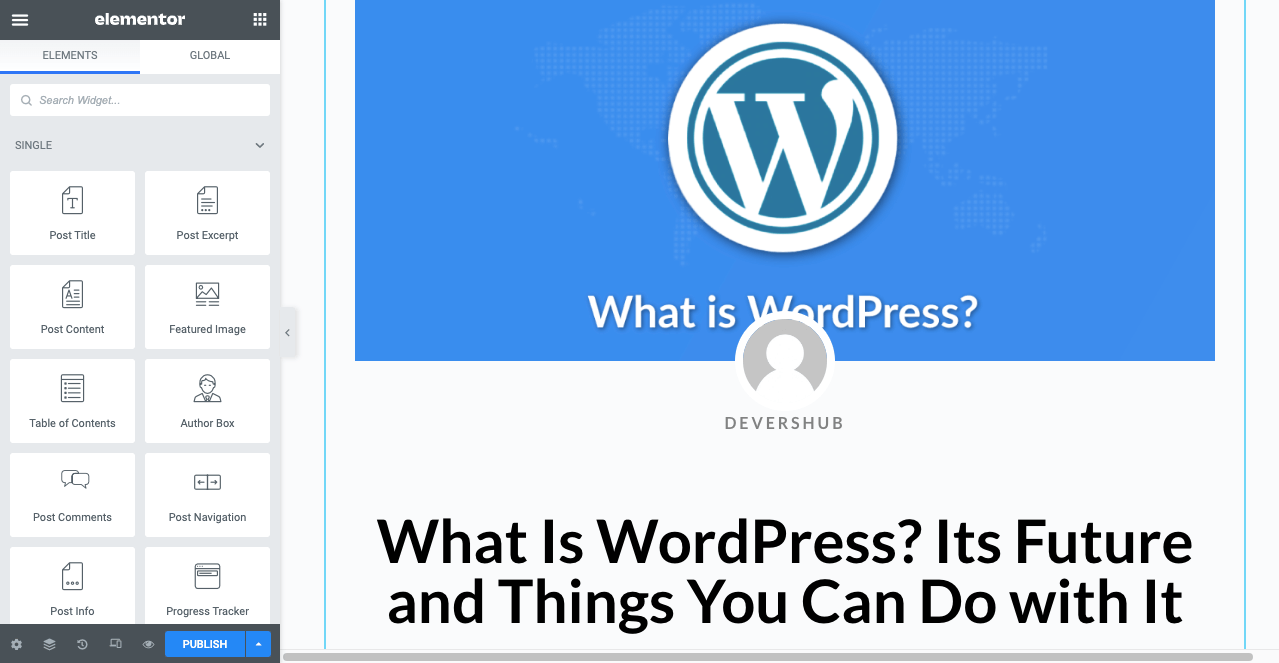 WordPress 게시물 8에 소셜 미디어 공유 버튼을 추가하는 방법 Single Post Template of HappyAddons