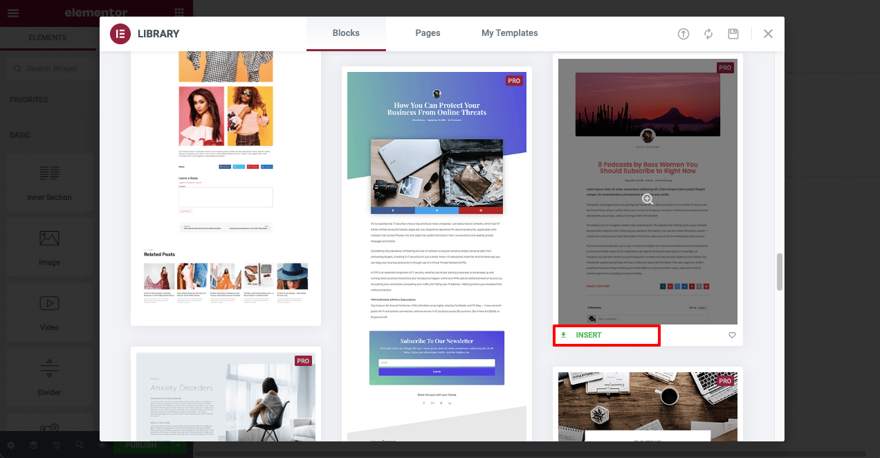 WordPress 게시물 7에 소셜 미디어 공유 버튼을 추가하는 방법 Choose Single Post Template from Elementor Library