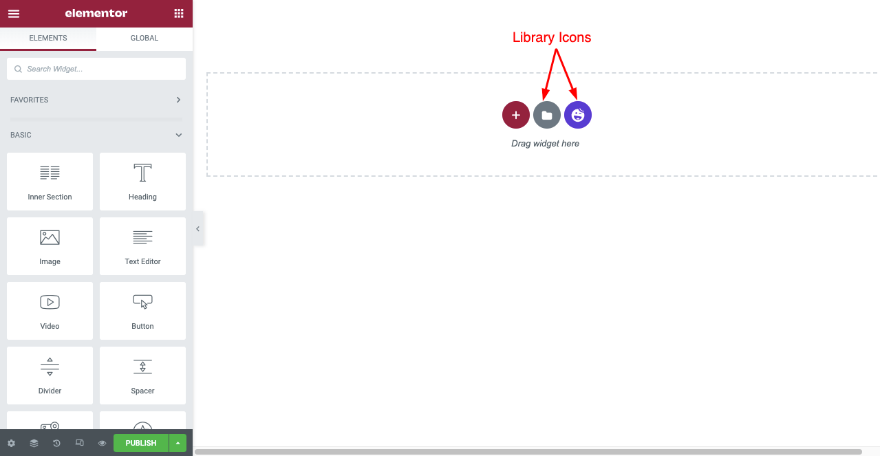 WordPress 게시물에 소셜 미디어 공유 버튼을 추가하는 방법 6 Select Elementor or HappyAddons Library to Insert a Ready Template
