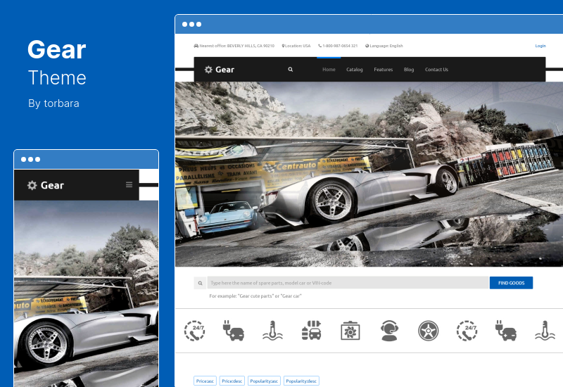 Getriebe-Theme - Automotive, Autos, Fahrzeuge, Bootshändler, Kleinanzeigen WordPress Theme