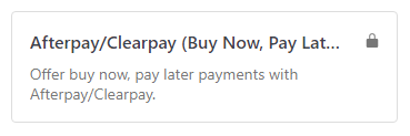 Pembayaran afterpay di WordPress