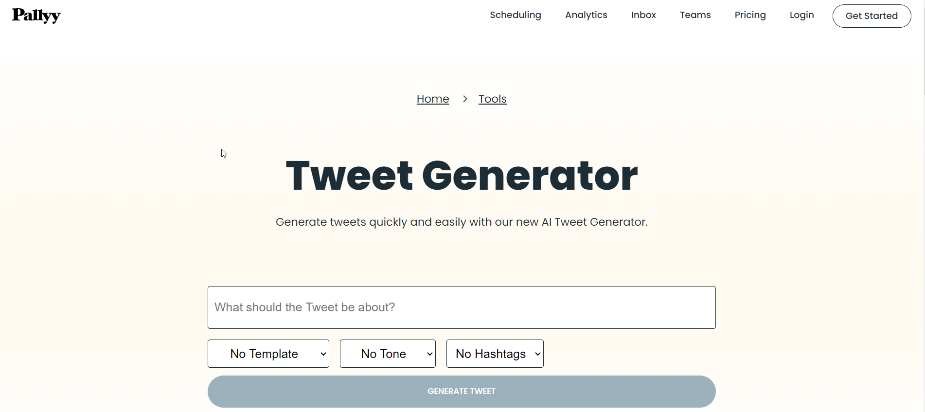 Pallyy- Instrument generator de Tweet