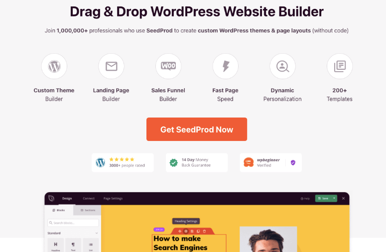 seedprod - IsItWP - 免費的 WordPress 主題檢測器 SeedProd website design software