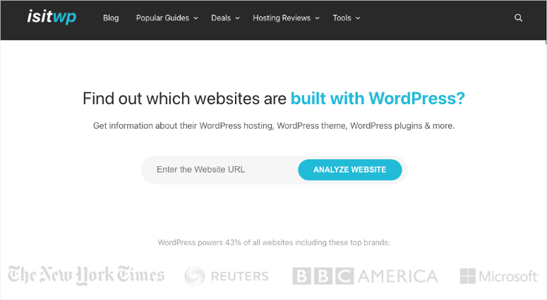 isitwp - IsItWP - 免費的 WordPress 主題檢測器 isitwp