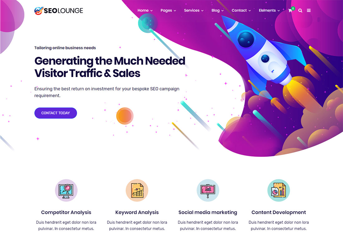 SEOLounge创意网站设计