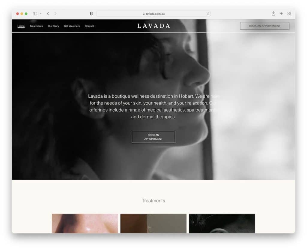 lavada中小企業のウェブサイト.