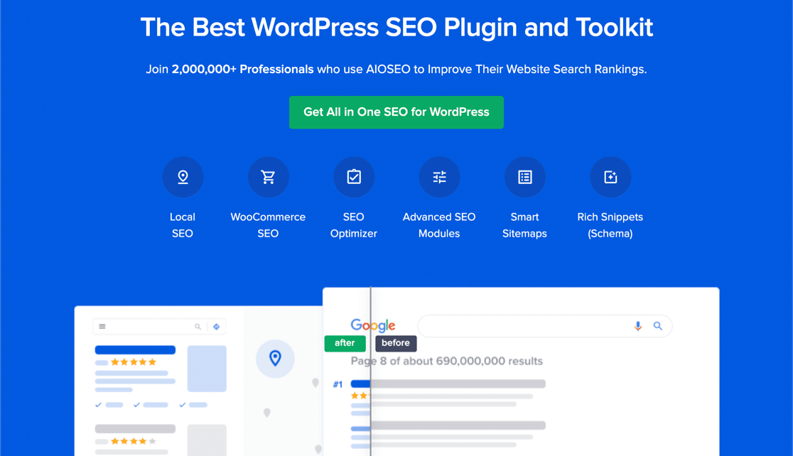 All in One SEO : home page