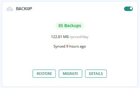 pda-blogvault-สำรองข้อมูล