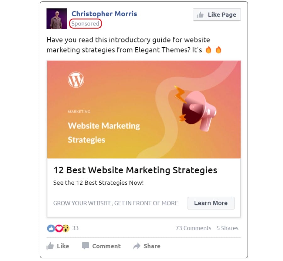 Contoh Strategi Pemasaran Situs Web Iklan Sosial
