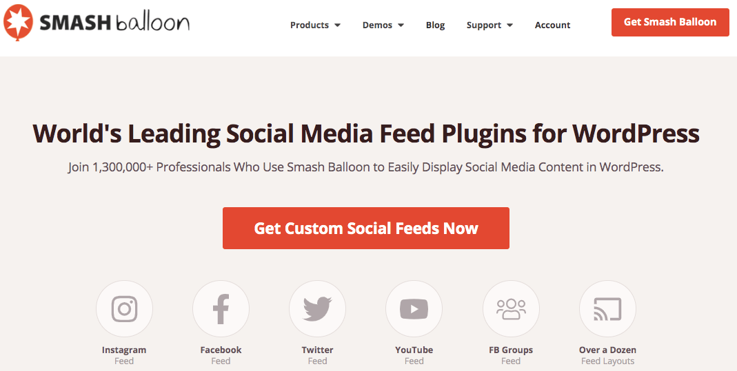 Plugin de feed social WordPress