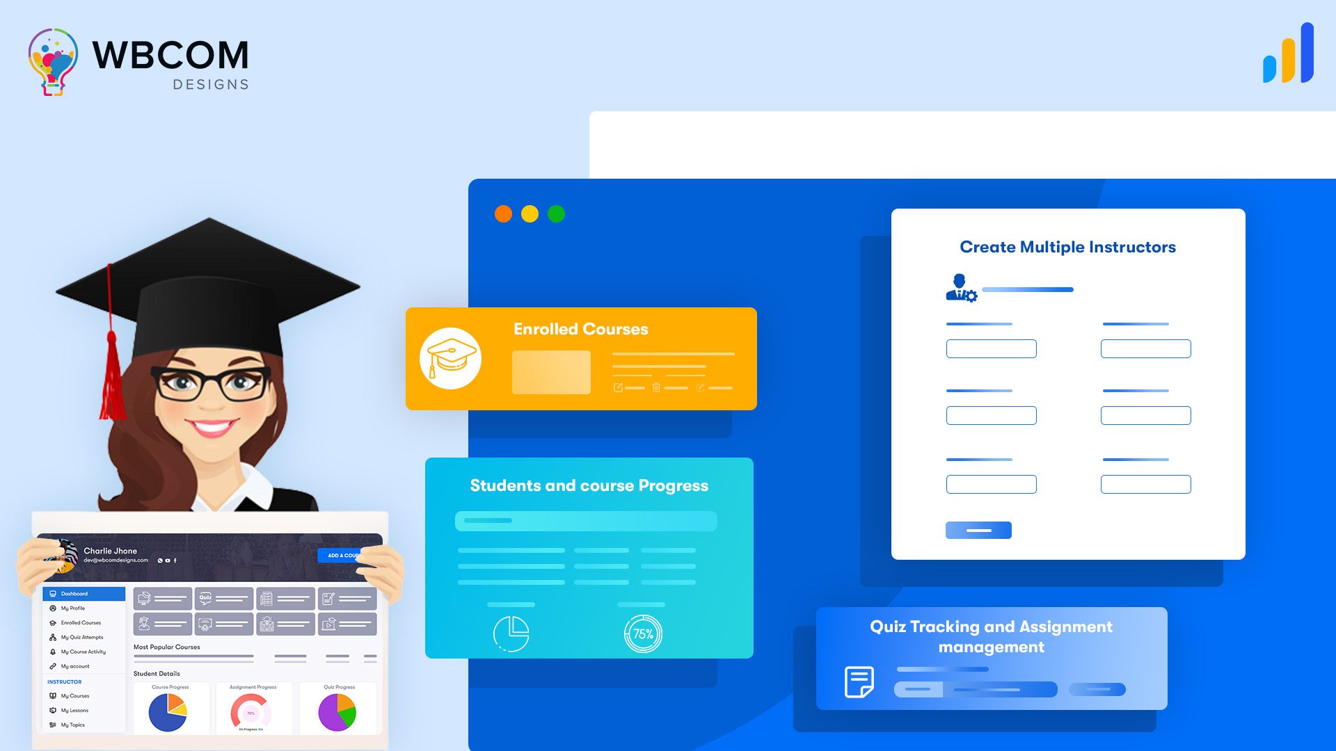 Tabloul de bord LearnDash - Site-ul web de eLearning Learndash