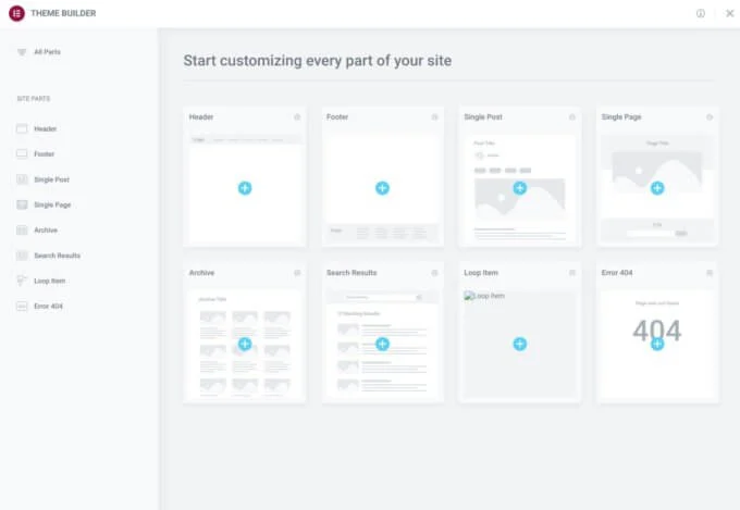 Elementor Pro-Theme-Builder