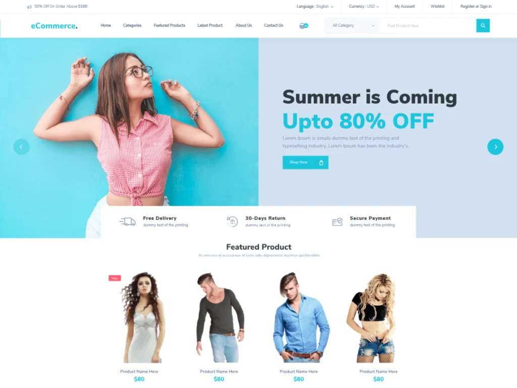 Tema E-niaga modern adalah tema yang cocok untuk bisnis, toko, etalase, penjaga toko, toko pembelanja,