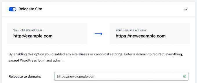 AIOSEO Zmień adres URL witryny