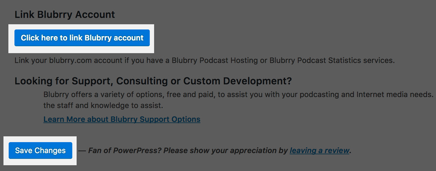 Podcasting di Blubrry Powerpress