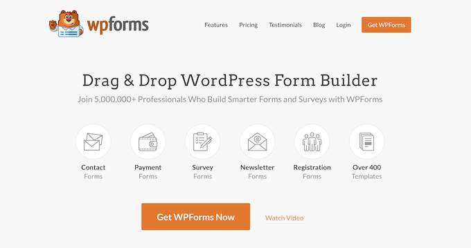 WPForms 表單生成器插件和簽名插件
