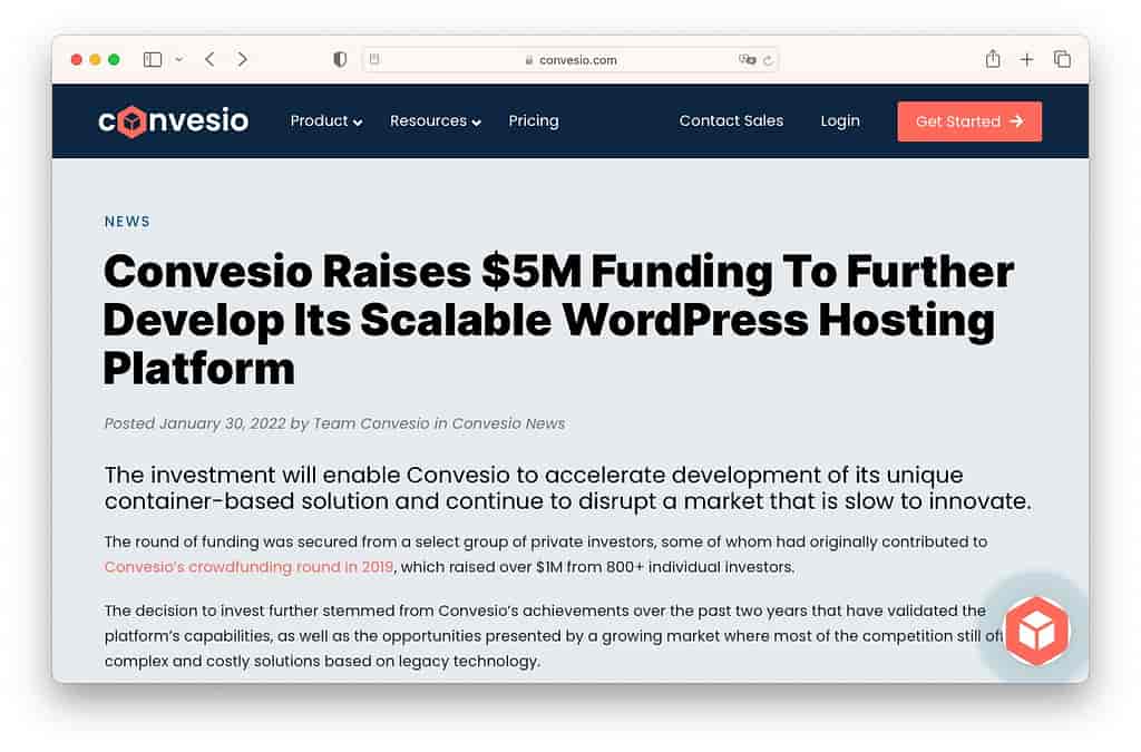 최고의 WordPress 기사: convesio