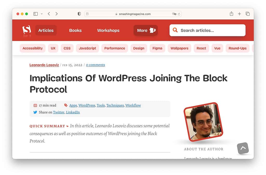 최고의 WordPress 기사: 블록 프로토콜