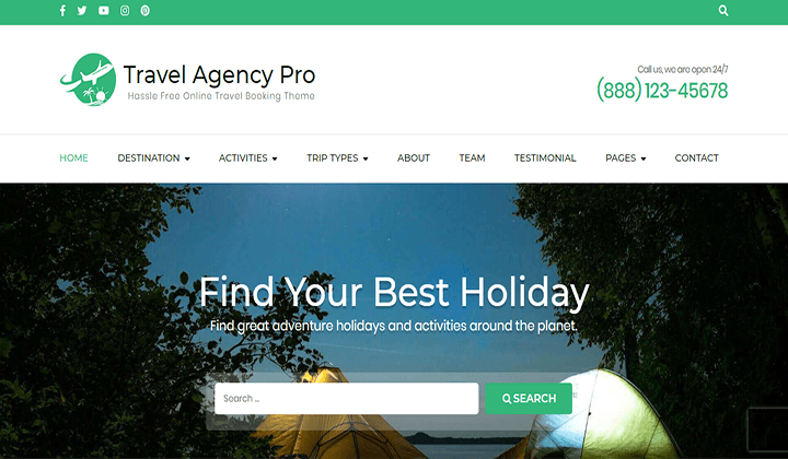 Seyahat Şirketi için 9+ En İyi WordPress Temaları 2023 10 WordPress themes for travel company