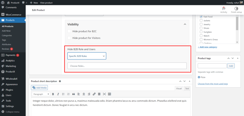 WholesaleX 6 で WooCommerce 製品の可視性を変更する方法 WholesaleX Hide Products from Product Page