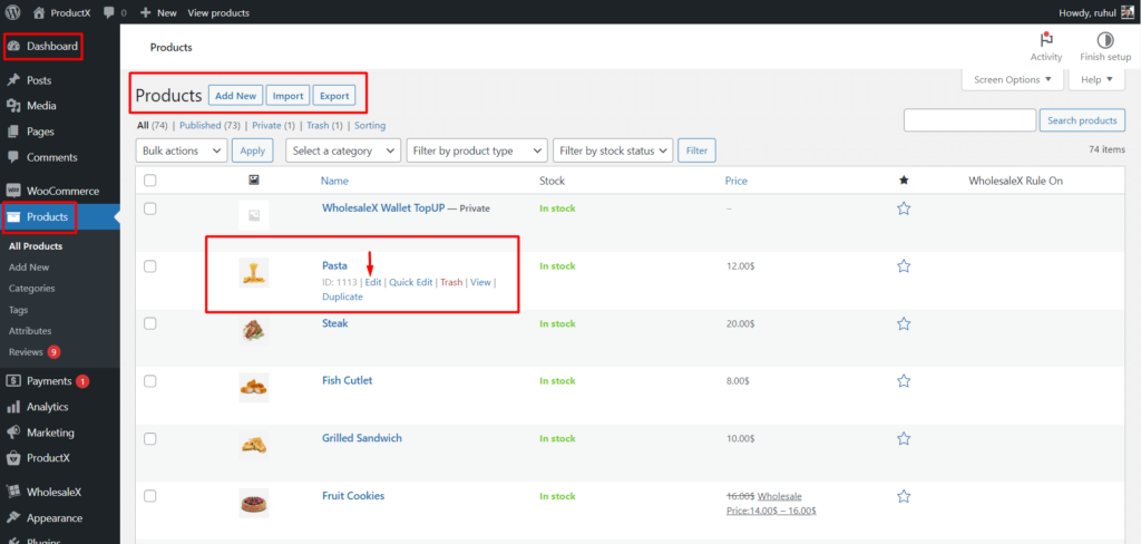 WholesaleX 3 で WooCommerce 製品の可視性を変更する方法 WholesaleX All Products Page