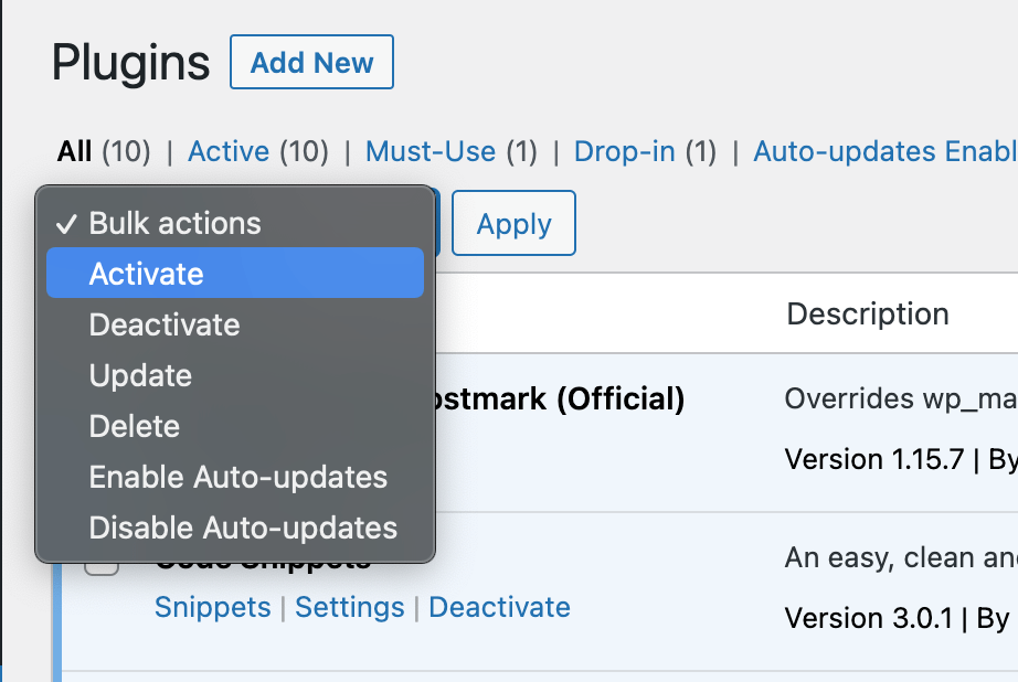 Desativando Plugins no WordPress