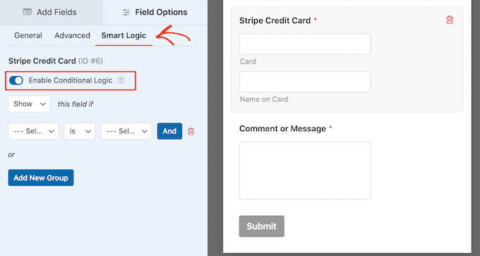Bedingte Logik zu einem WordPress-Formular hinzufügen Adding conditional logic to a WordPress form