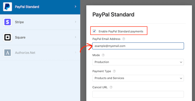 Aktivieren von PayPal-Zahlungen in WPForms Enabling PayPal payments in WPForms