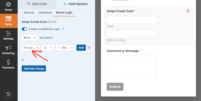 Erstellen eines WordPress-Formulars mit bedingter Logik Creating a WordPress form with conditional logic