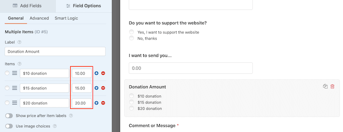 Ein WordPress-Formular mit optionaler Zahlung A WordPress form with an optional payment