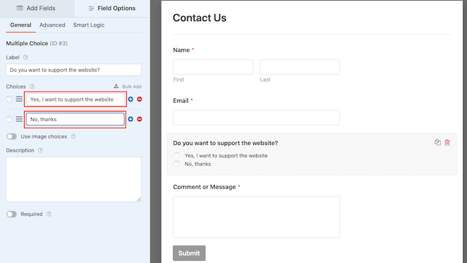 Hinzufügen einer optionalen Zahlung zu einem WordPress-Formular Adding an optional payment to a WordPress form