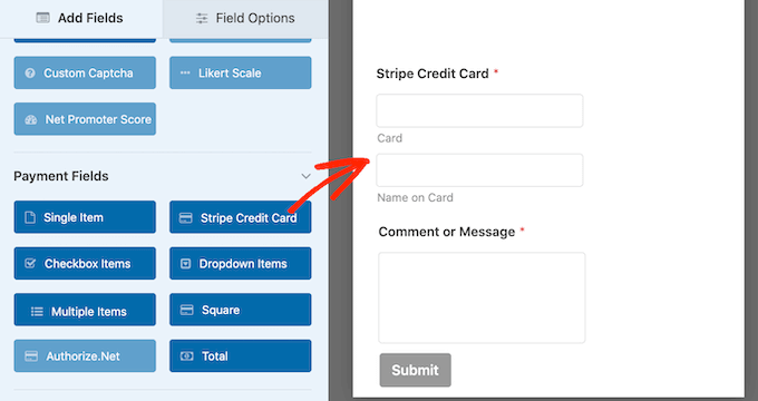 Hinzufügen von Zahlungsfeldern zu einem WordPress-Formular Adding payment fields to a WordPress form