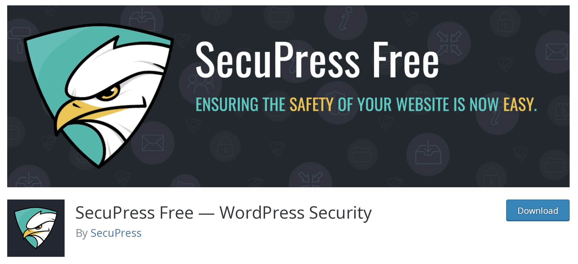 Listarea SecuPress în depozitul WordPress