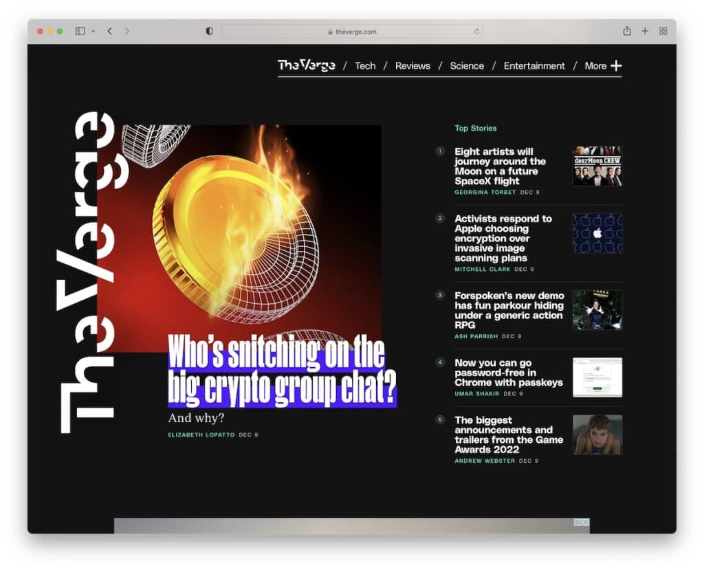 contoh blog verge