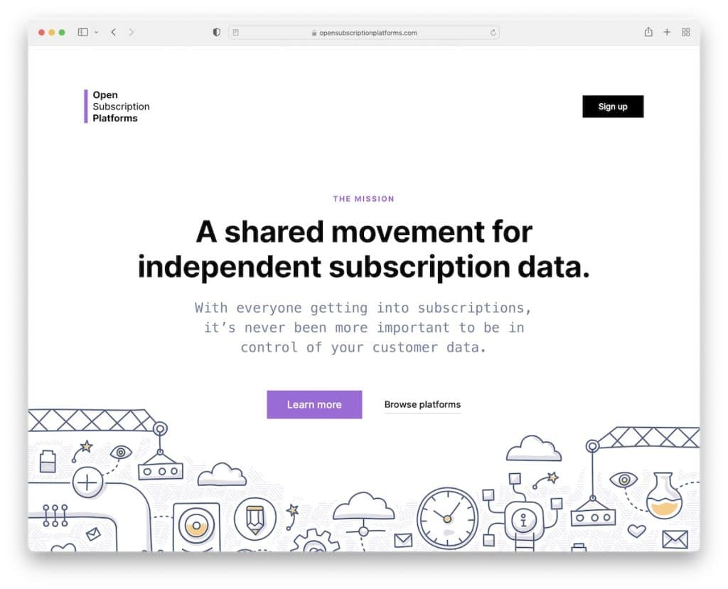 buka situs informasi platform langganan