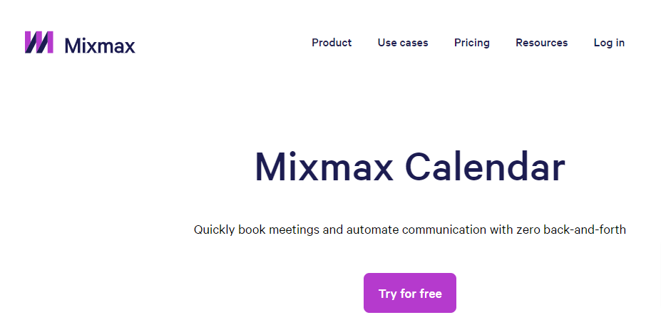 Mixmax- أدوات الجدولة عبر الإنترنت